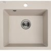 Alena - granitinė kriauklė - 1 dubuo 490 mm x 490 mm x 200 mm