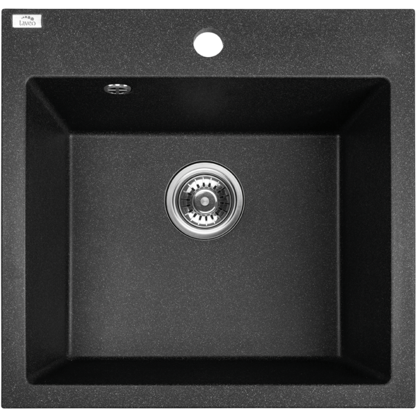 Granitinė kriauklė - 1 dubuo 490 mm x 490 mm x 200 mm