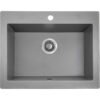 Komodo – granitinė kriauklė – 1 dubuo 490 mm x 580 mm x 190 mm