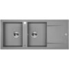 Megalo - granitinė kriauklė - 2 dubenys 500 mm x 1160 mm x 170 mm