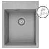 Monchichi – granitinė kriauklė – 1 dubuo 500 mm x 390 mm x 190 mm