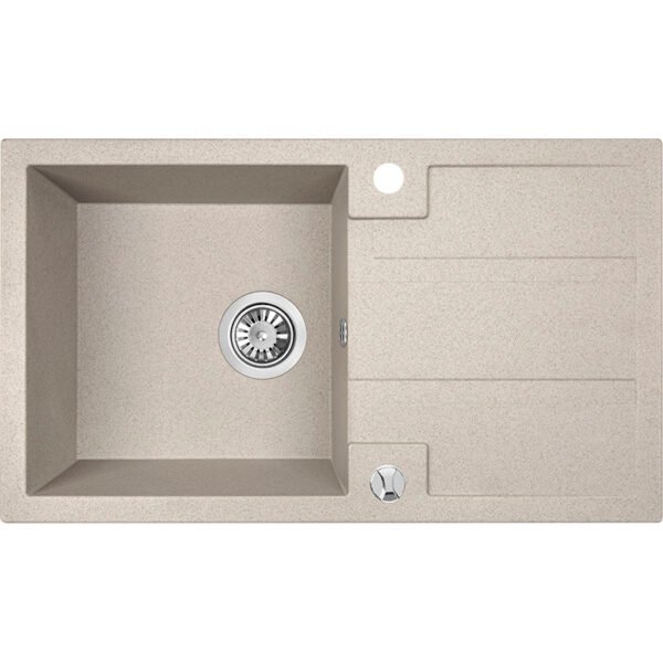 Granitinė kriauklė – 1 dubuo su nusausintuvu 440 mm x 760 mm x 180 mm