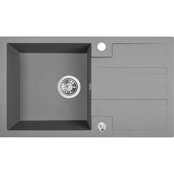 Granitinė kriauklė - 1 dubuo 440 mm x 760 mm x 180 mm