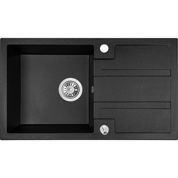 Granitinė kriauklė – 1 dubuo su nusausintuvu 440 mm x 760 mm x 180 mm