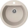 Dafne - poligran granitinė kriauklė - 1 dubuo 510 mm x 510 mm x 190 mm