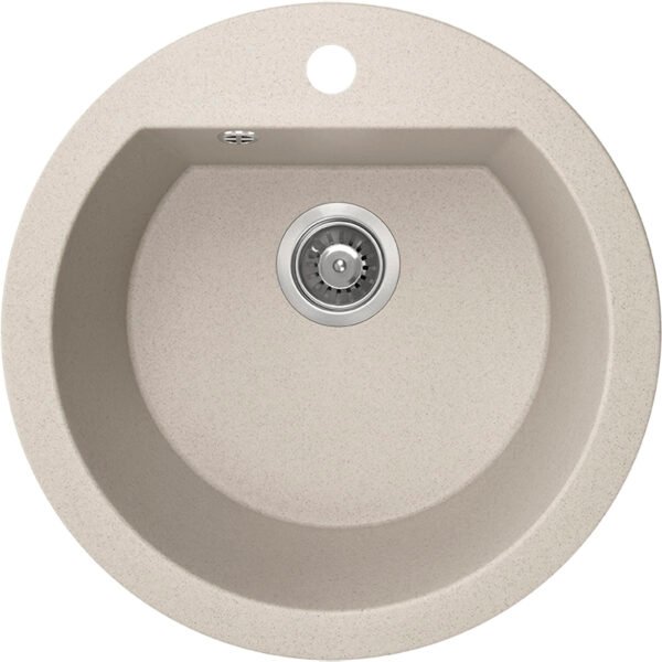 Poligran granitinė kriauklė - 1 dubuo 510 mm x 510 mm x 190 mm