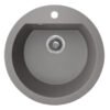 Dafne - poligran granitinė kriauklė - 1 dubuo 510 mm x 510 mm x 190 mm