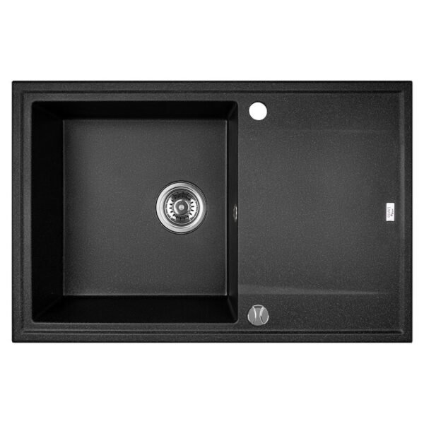 Granitinė kriauklė - 1 dubuo 500 mm x 780 mm x 170 mm
