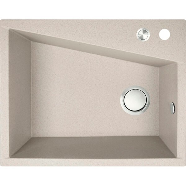 Granitinė kriauklė – 1 dubuo 480 mm x 600 mm x 200 mm
