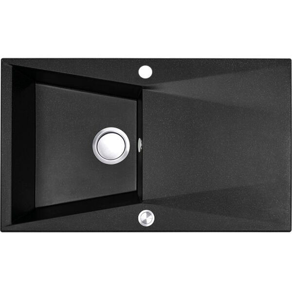 Granitinė kriauklė - 1 dubuo 480 mm x 780 mm x 190 mm
