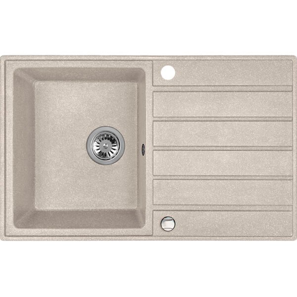 Granitinė kriauklė - 1 dubuo 490 mm x 790 mm x 190 mm