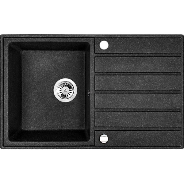 Granitinė kriauklė - 1 dubuo 490 mm x 790 mm x 190 mm