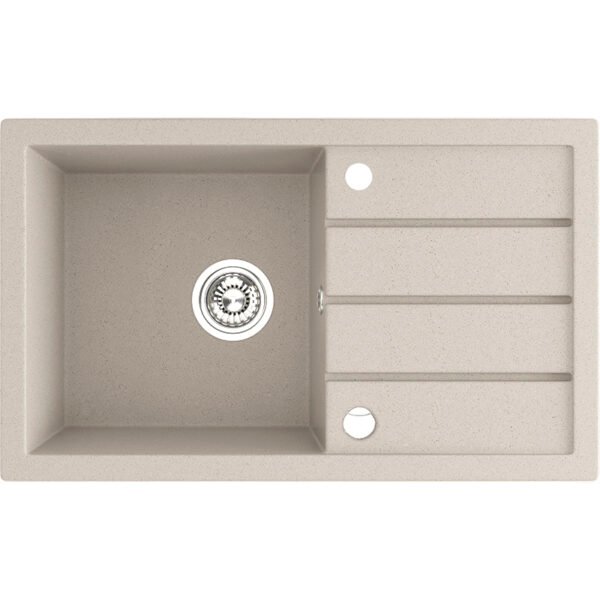 Granitinė kriauklė - 1 dubuo 480 mm x 790 mm x 170 mm
