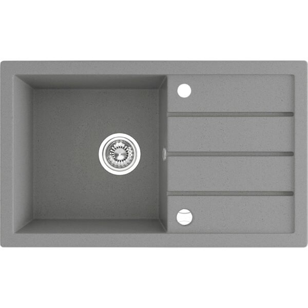Granitinė kriauklė - 1 dubuo 480 mm x 790 mm x 170 mm