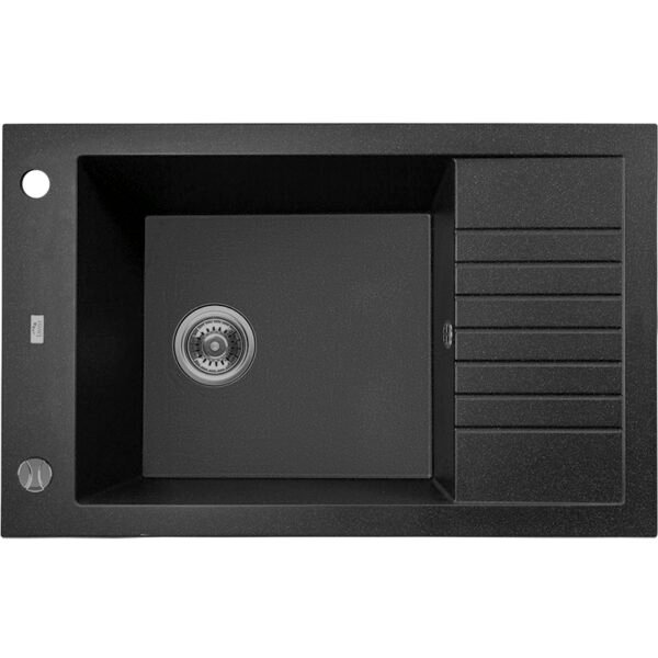Granitinė kriauklė - 1 dubuo su nusausinimu 500 mm x 780 mm x 190 mm