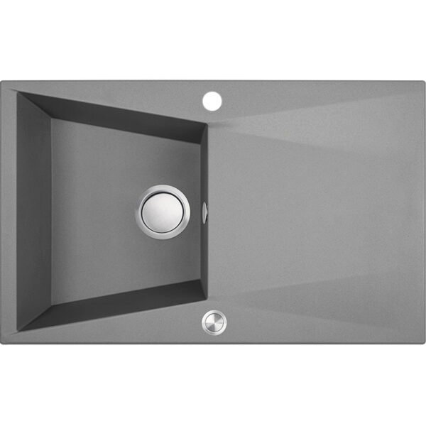 Granitinė kriauklė - 1 dubuo 480 mm x 780 mm x 190 mm