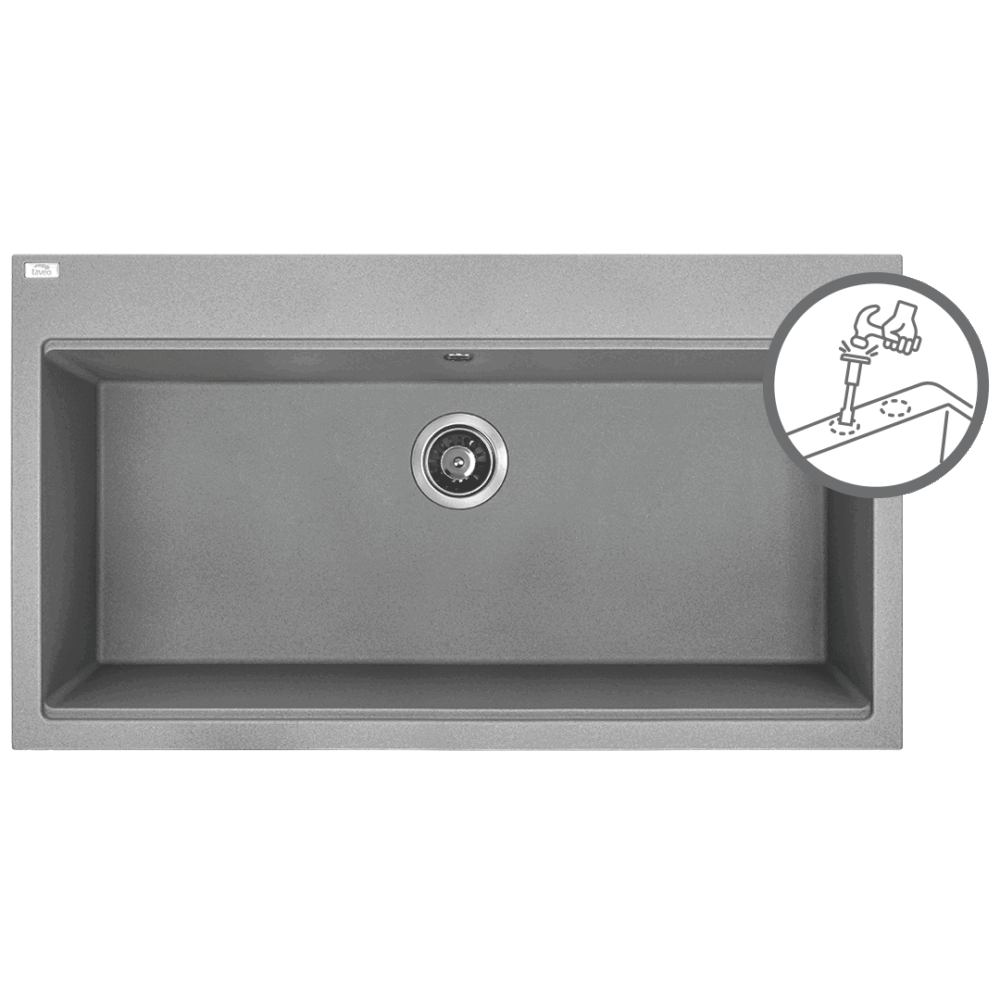 Tau Granitinė kriauklė - 1 dubuo 500 mm x 900 mm x 200 mm