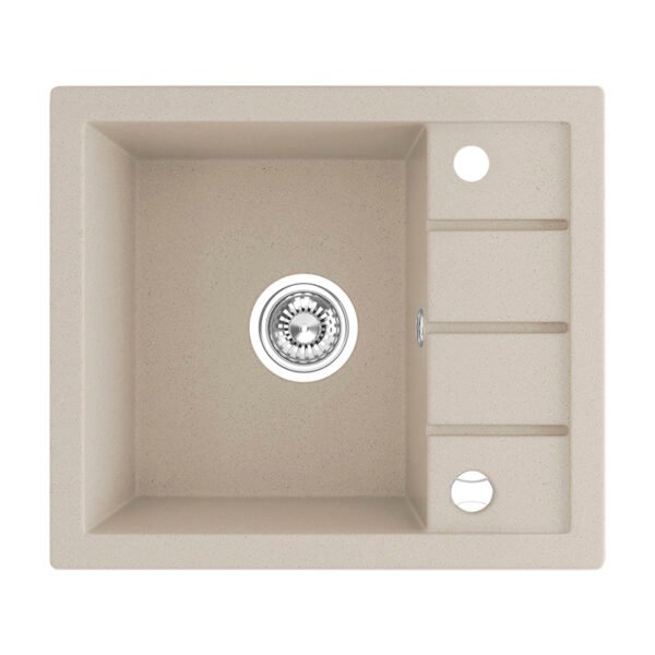 Granitinė kriauklė - 1 dubuo 495 mm x 570 mm x 170 mm