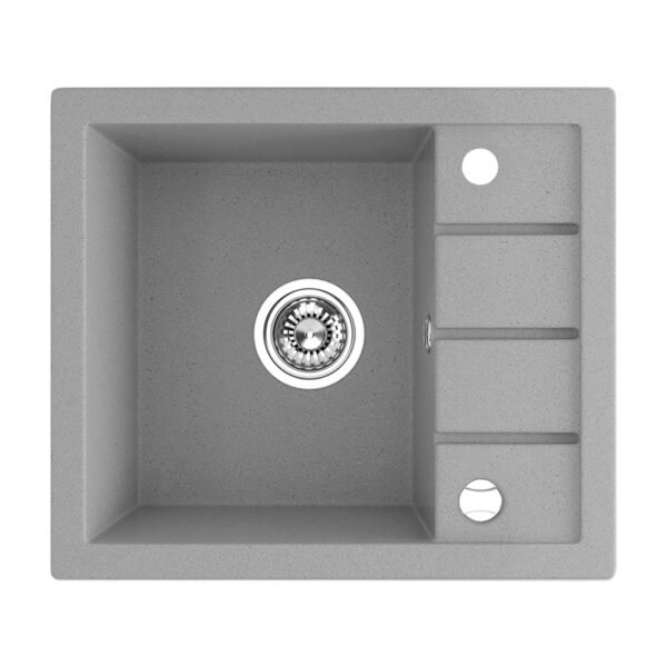 Granitinė kriauklė - 1 dubuo 495 mm x 570 mm x 170 mm